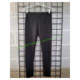 Ladies Black Leggings, Sz L