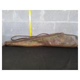 46x9 Brown Faux Leather Rifle Case