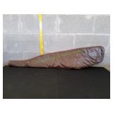 45x10 Vtg Brown Faux Leather Long Gun Case