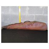 46x9 Brown Faux Leather Rifle Case