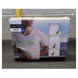 Nautica Cotton V-Neck Shirts 3pk, Sz Sm 34-36