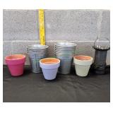 Tin Wax Warmer w/ Mini Planter Pots