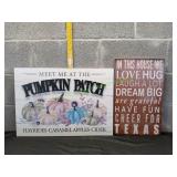 Pumpkin Patch & In This Houseï¿½ Wall Art