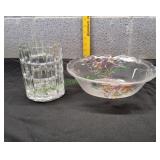 Vtg Mikasa Festive Bells Oval Bowl & Oval Vase