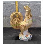 Vtg 13" Ceramic Rooster Figurine