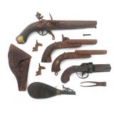 PERCUSSION PISTOLS AND REVOLVER FOR PARTS / REPAIR