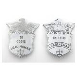 PORTSMOUTH NAVAL SHIPYARD LEADING MAN BADGES