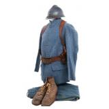WWI FRENCH M1915 UNIFORM & FIELD GEAR SET