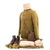 WWI FRENCH TIRAILLEUR UNIFORM & FIELD GEAR SET