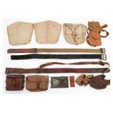 WWI FRENCH FOLDING BUNKER CANDLE & FIELD GEAR