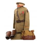 WWI US AEF RAILWAY ENGINEER OFFICER UNIFORM SET