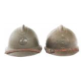 WWII FRENCH AIR FORCE & COLONIAL INF. M26 HELMETS
