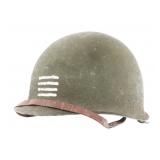 WWII FRENCH FFL MAJOR OFFICER M1 COMBAT HELMET