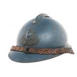 WWI FRENCH EARLY ENGINEER M15 OFFICER HELMET