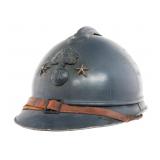 WWI FRENCH 2-STAR INFANTRY GENERAL M15 HELMET