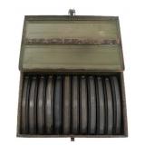 WWII BRITISH MK1 BREN GUN MAGAZINES & STORAGE BOX