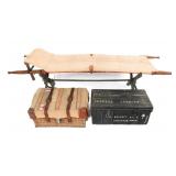 INDOCHINA WAR FRENCH STRETCHER & MEDIC TRUNKS