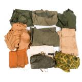WWII WORLD MILITARY PARACHUTE, PONCHOS & SHELTERS