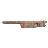 WWI FRENCH RACQUET PETARD STICK GRENADE