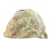 WWII US ARMY / USMC M1 HELMET WITH COVER