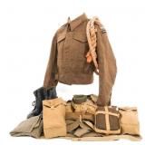 WWII FRENCH FFL COMMANDO & BRITISH UNIFORM