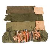 WWII US ARMY TENTS, POP UP SHELTERS & SPIKES