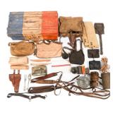 WWI FRENCH ARMY TRUNK & COMBAT FIELD GEAR