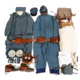 REENACTOR WWII FRENCH UNIFORM SET & ITEMS