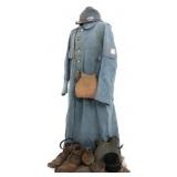 WWI FRENCH MEDIC CAPOTE POIRET TYPE 2 & UNIFORM