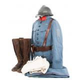 WWI FRENCH ARTILLERY OFFICER HORIZON BLUE UNIFORM