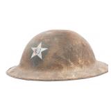 WWI US ARMY 2nd INFANTRY DIV. M1917 PAINTED HELMET