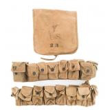 WWI US AEF M1910 MEDICAL BELTS & M1898 HAVERSACK