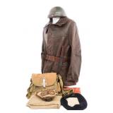 WWII FRENCH TANKER UNIFORM & FIELD GEAR SET