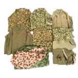 WWII US ARMY REENACTOR CAMO & HBT COMBAT UNIFORMS