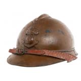 WWI FRENCH COLONIAL INFANTRY OFF ADRIAN M15 HELMET
