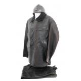 WWI FRENCH TANKER LEATHER UNIFORM & HELMET