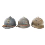 WWI FRENCH INFANTRY M15 ADRIAN HELMET SHELLS