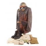 WWII FRENCH TANKER UNIFORM & FIELD GEAR SET