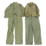 WWII US ARMY HBT COMBAT UNIFORM & COVERALLS