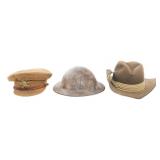 WWI - WWII BRITISH & AUSTRALIAN HEADGEAR