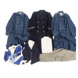 WWI - WWII FRENCH & SWISS OVERCOAT & UNIFORM ITEMS