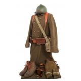 WWII FRENCH ARMY 7th ENGINEER BN. UNIFORM SET