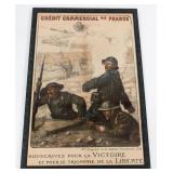 WWI FRENCH CREDIT COMMERCIAL DE FRANCE BOND POSTER