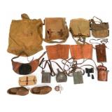 WWI FRENCH CANTEENS, MAP & FIELD GEAR