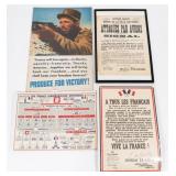 WWI - WWII FRENCH HOMEFRONT POSTERS