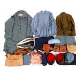 REENACTOR WWI FRENCH KEPIS & UNIFORM ITEMS