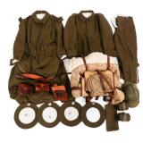REENACTOR WWII FRENCH BACKPACK & UNIFORM ITEMS