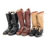 WWII - COLD WAR UK RAF OFFICER & FLIGHT BOOTS