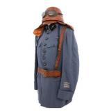 WWI FRENCH AVIATION OFFICER TUNIC & ROOLD HELMET