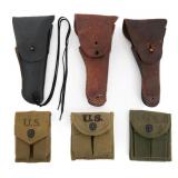 WWII - COLD WAR US M1916 HOLSTERS & MAGAZINES